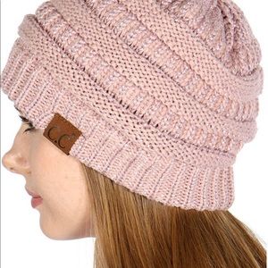 ❤️⛄️C.C. Knitted Beanie New! Blush pink!